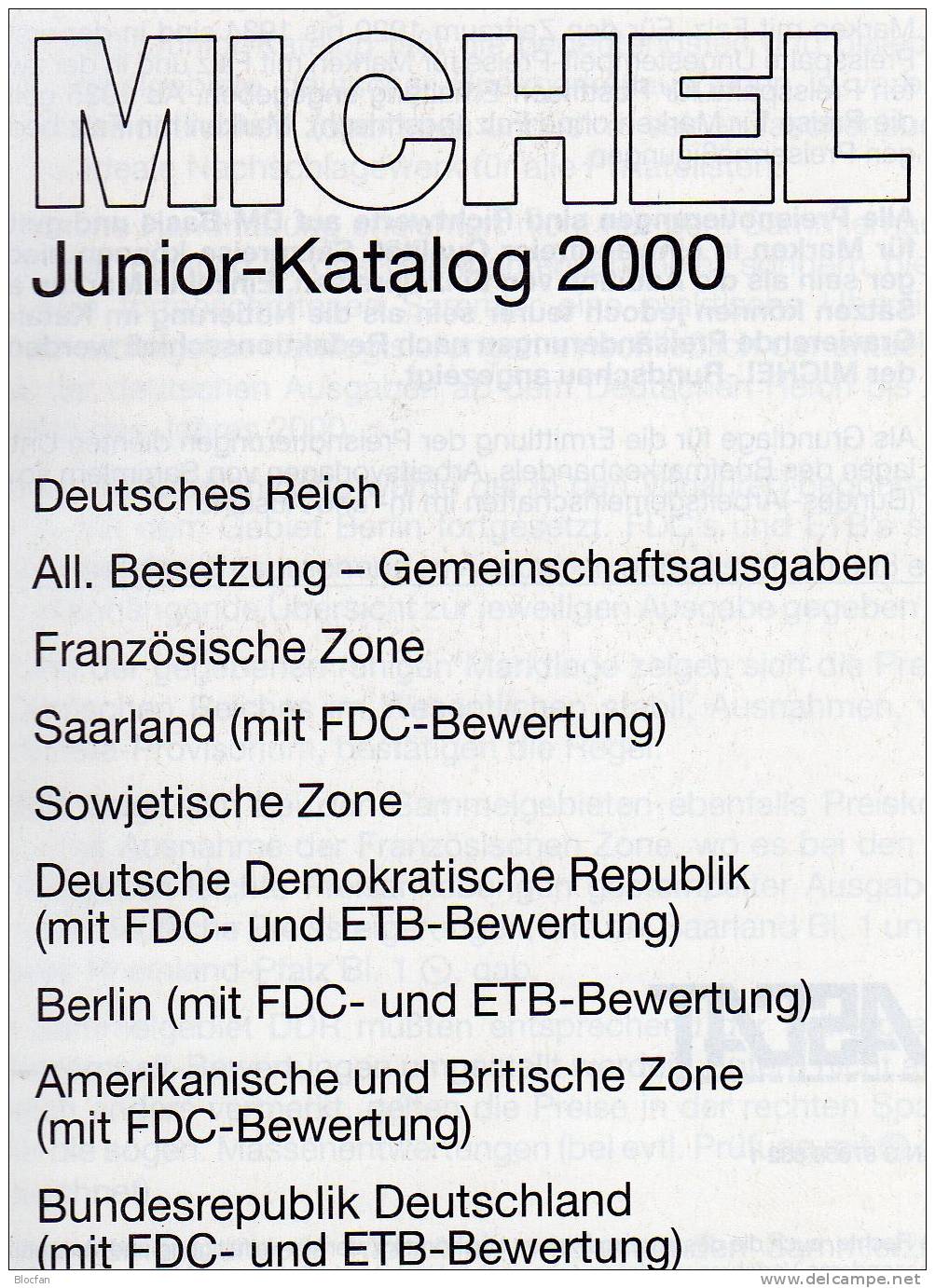 Michel Deutschland Briefmarken Junior Katalog 2000 Antiquarisch 10€ - Otros & Sin Clasificación