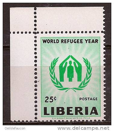 LIBERIA - Yvert -  366** Cdf - Cote 1 € - Flüchtlinge