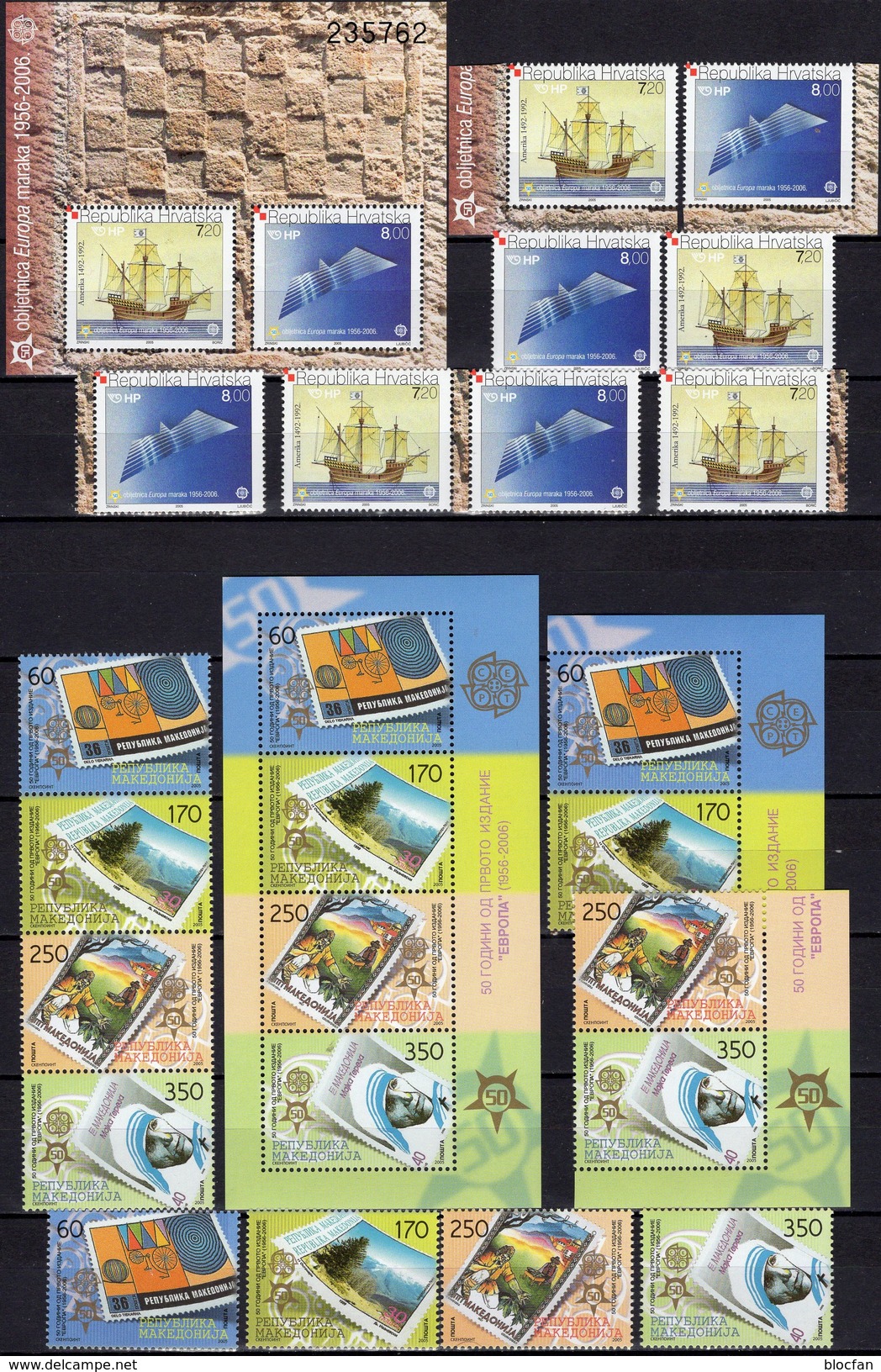 Sammlung 50 Jahre CEPT Bl.Marken,VB,ZD,KB+Blocks ** 1650€+Michel Katalog 2011 mit Sonder-Ausgaben EUROPA 1956-2006