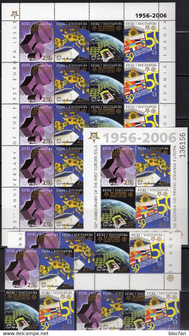 Sammlung 50 Jahre CEPT Bl.Marken,VB,ZD,KB+Blocks ** 1650€+Michel Katalog 2011 mit Sonder-Ausgaben EUROPA 1956-2006