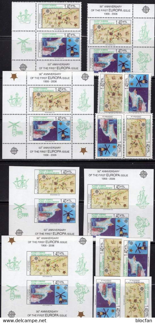 Sammlung 50 Jahre CEPT Bl.Marken,VB,ZD,KB+Blocks ** 1650€+Michel Katalog 2011 mit Sonder-Ausgaben EUROPA 1956-2006