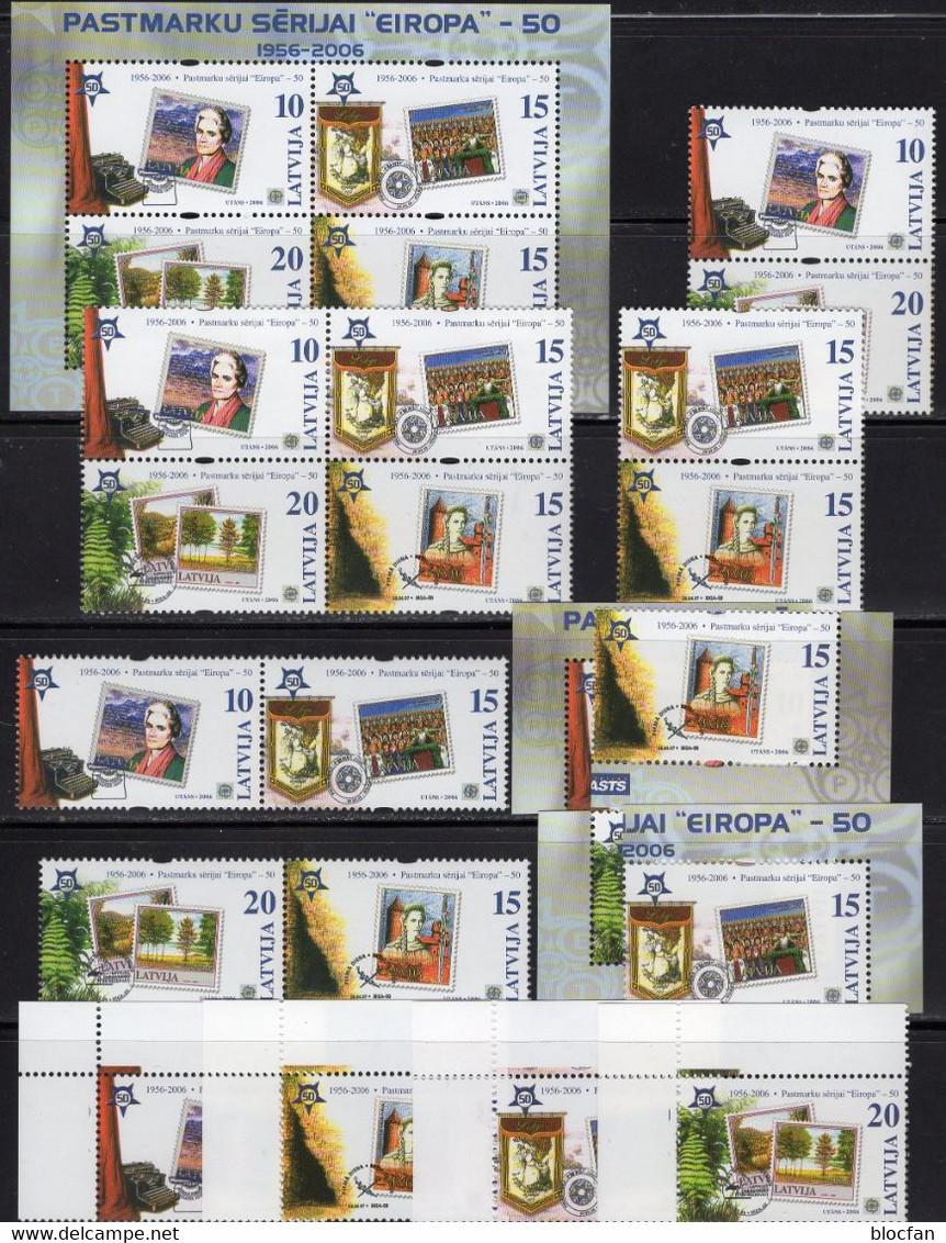 Sammlung 50 Jahre CEPT Bl.Marken,VB,ZD,KB+Blocks ** 1650€+Michel Katalog 2011 mit Sonder-Ausgaben EUROPA 1956-2006