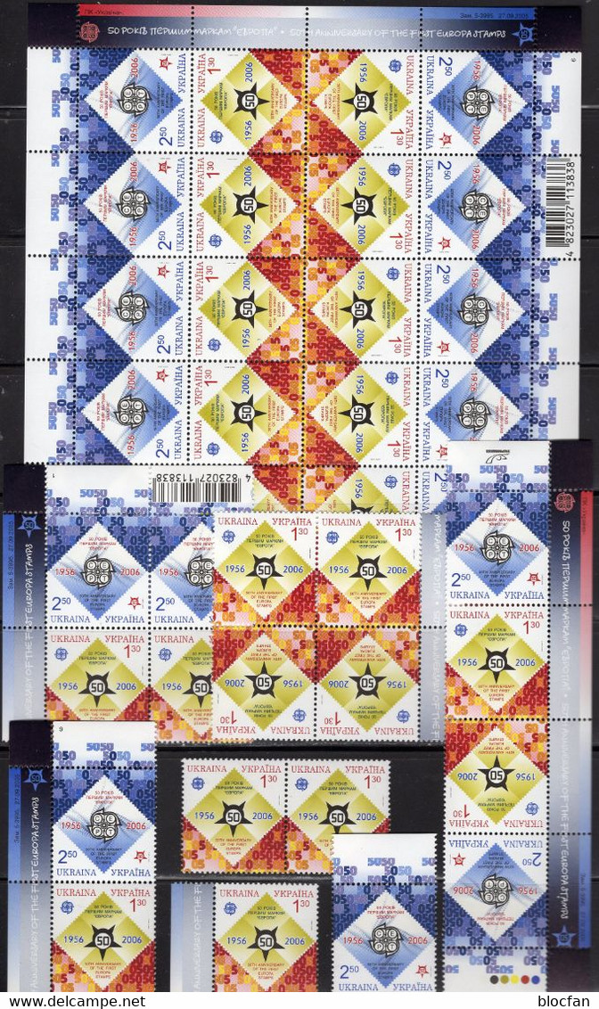Sammlung 50 Jahre CEPT Bl.Marken,VB,ZD,KB+Blocks ** 1650€+Michel Katalog 2011 mit Sonder-Ausgaben EUROPA 1956-2006