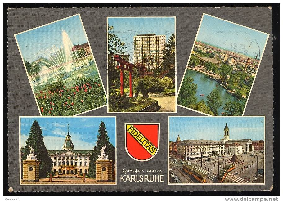 CPSM Allemagne  KARLSRUHE  Multi-vues - Karlsruhe