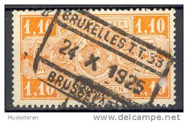 Belgium Chemin De Fer Railway Deluxe Chemin De Fer BRUXELLES T.T. 33 BRUSSEL 1925 Cancel !! - Sonstige & Ohne Zuordnung