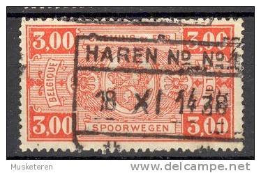 Belgium Chemin De Fer Railway Deluxe Chemin De Fer HAREN Nd. No. 4  1938 Cancel !! - Sonstige & Ohne Zuordnung