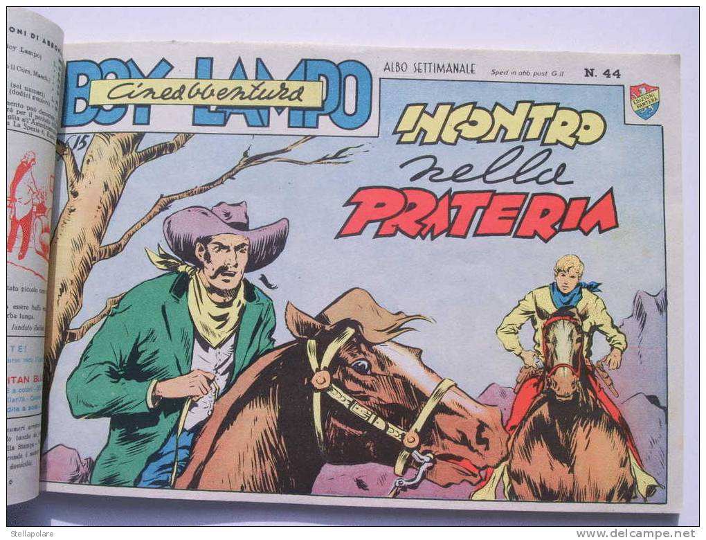 RACCOLTA (7 Numeri) IL RE DELLA PRATERIA - FANTERA - BOY LAMPO - 1952 - Originale - Comics 1930-50