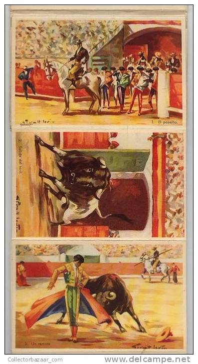 SPAIN ESPAÑA Booklet Of 10 POSTCARDS  - Bullfighting Arena Bulfighter Bull - Tauromachy Torero - Bull