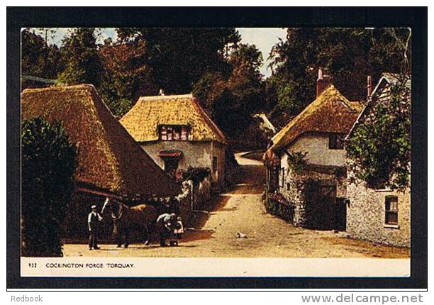 Coloured Postcard Cockington Village Forge Blacksmith & Horse Near Torquay Devon - Ref 524 - Torquay