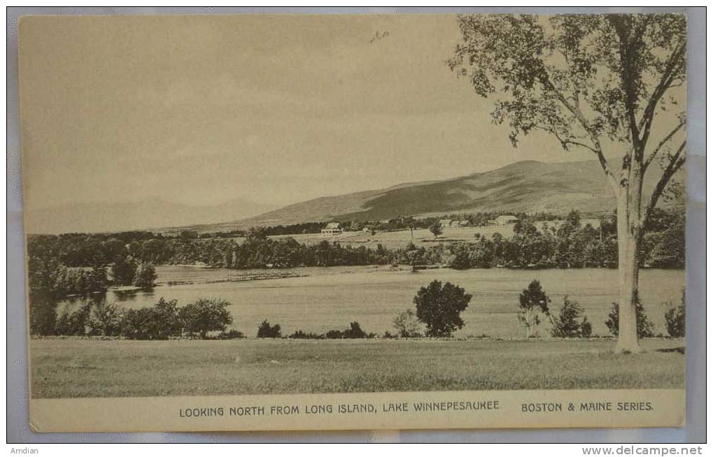 USA - Old Postcard, Looking North From Long Island, Lake Winnepesaukee, New Hampshire NH - Autres & Non Classés