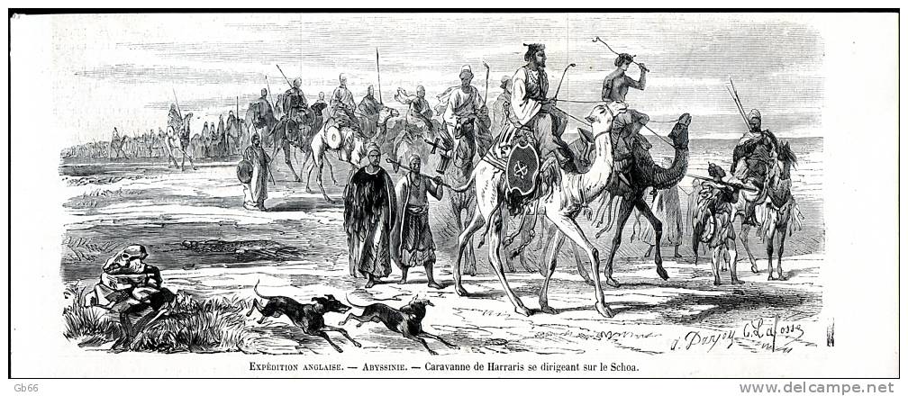 Abyssinie, Caravanne De Harraris                  Gravure      1868 - Collections