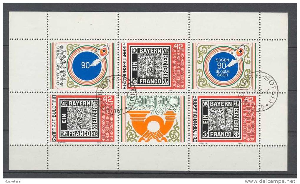 Bulgaria 1990 Mi. 3831 Internationale Briefmarkenmesse ESSEN ´90 Kleinbogen Miniature Sheet - Oblitérés