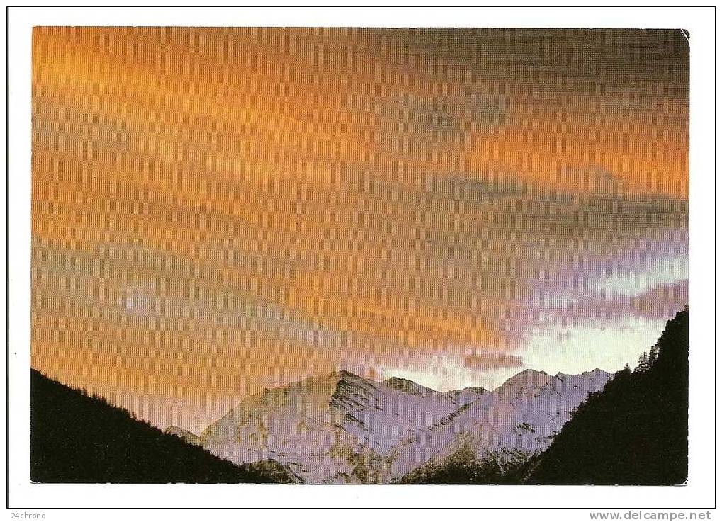 Coucher De Soleil: Neiges, Photo Jean Pierre Duretz, Montagne (10-1312) - Contre La Lumière