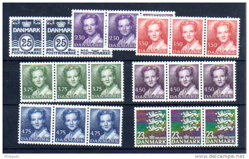 Lions, Margrethe II, 966 - 969 / 973 Xx, Faciale 126 Kr - Nuevos