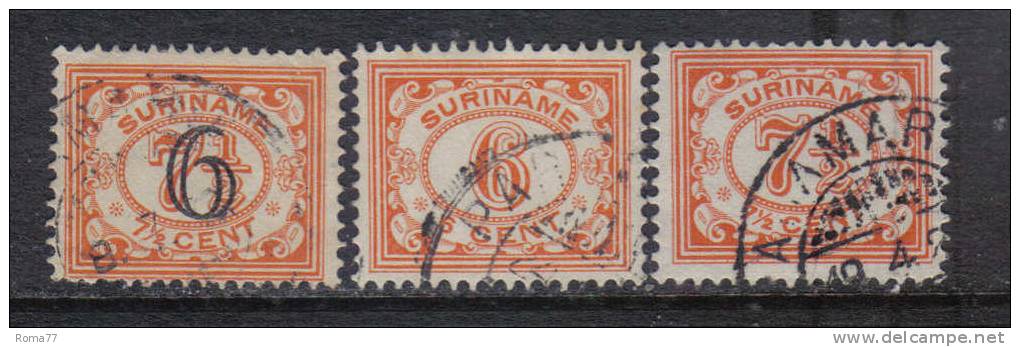 SS2687 - SURINAME , Serie Yvert  N.  139/141 - Suriname ... - 1975