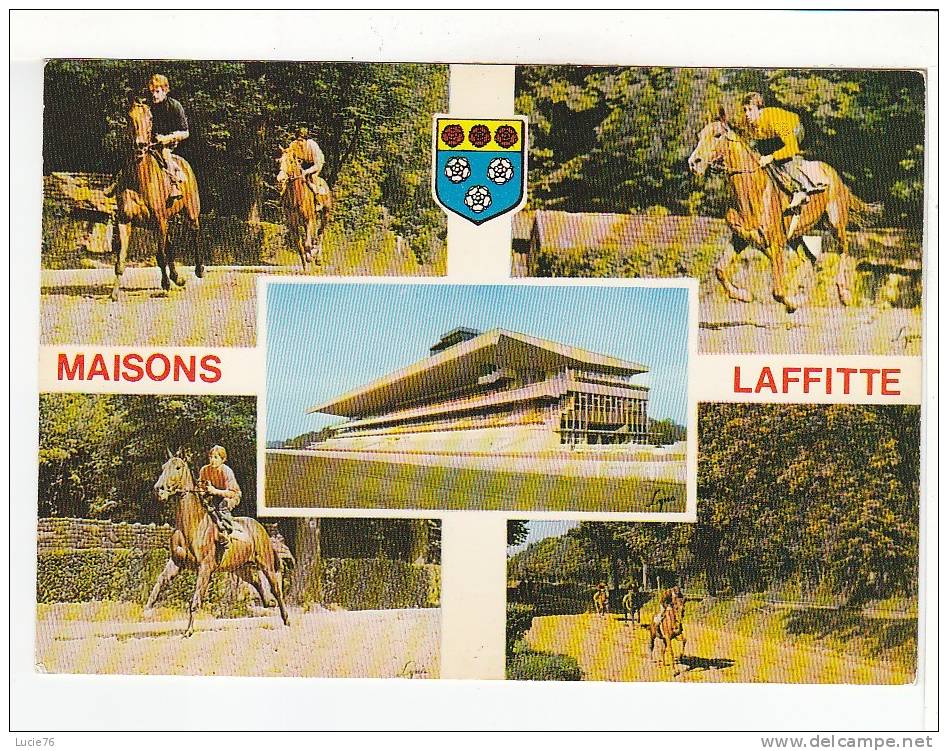 MAISONS LAFFITTE  -   4 Vues   -   Chevaux De Course à L´Entraînement - Les Tribunes  Hippodrome  - N° 8141 - Maisons-Laffitte