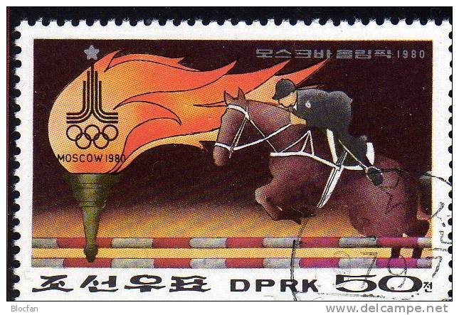 Reitsport Zur Olympiade Moskau 1980 Korea 1865+ Block 60 O 4€ Reiten - Corée (...-1945)