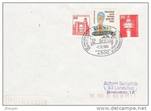 GERMANY 1984 ZEPPELINS POSTMARK - Zeppelins