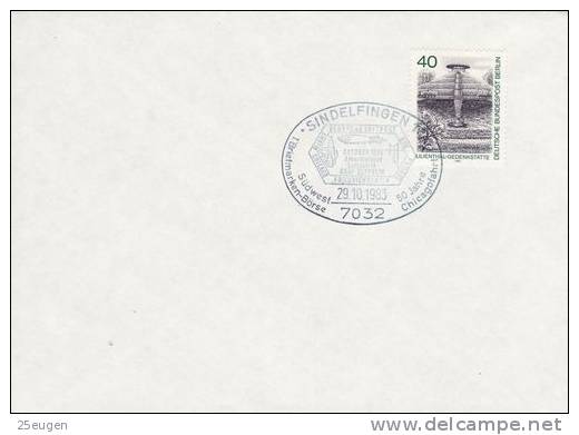 GERMANY 1983 ZEPPELINS POSTMARK - Zeppeline