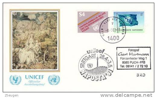 UN VIENNA 1982 UNICEF COVER - UNICEF