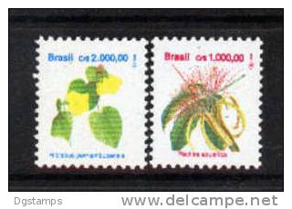 Brasil 1992 ** YT2093-94 Flora: Pachira Aquatica, Hibiscus Pernambucensis - Otros & Sin Clasificación