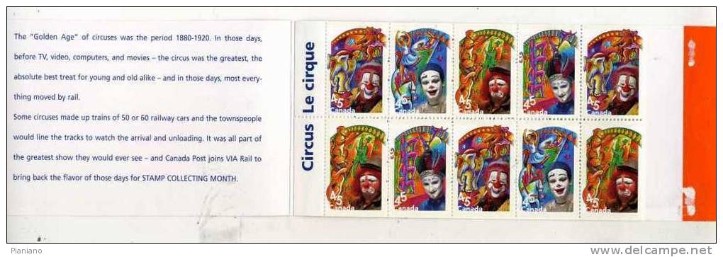 PIA - CANADA - 1998 : Il Circo - (YV 1611-14 X 3) - Unused Stamps