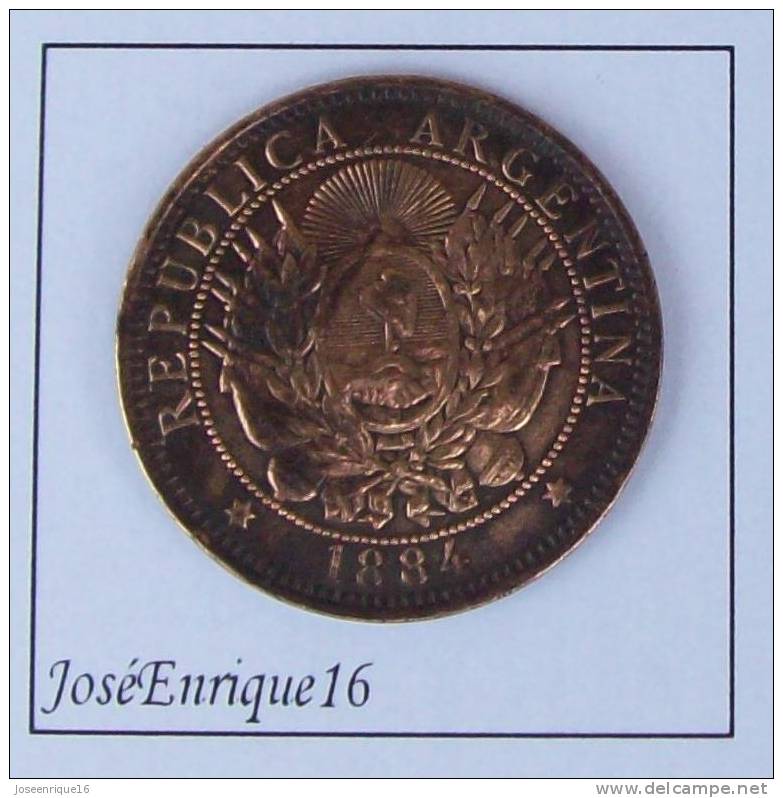 REPUBLICA ARGENTINA 1884 - LIBERTAD DOS CENTAVOS - Argentine