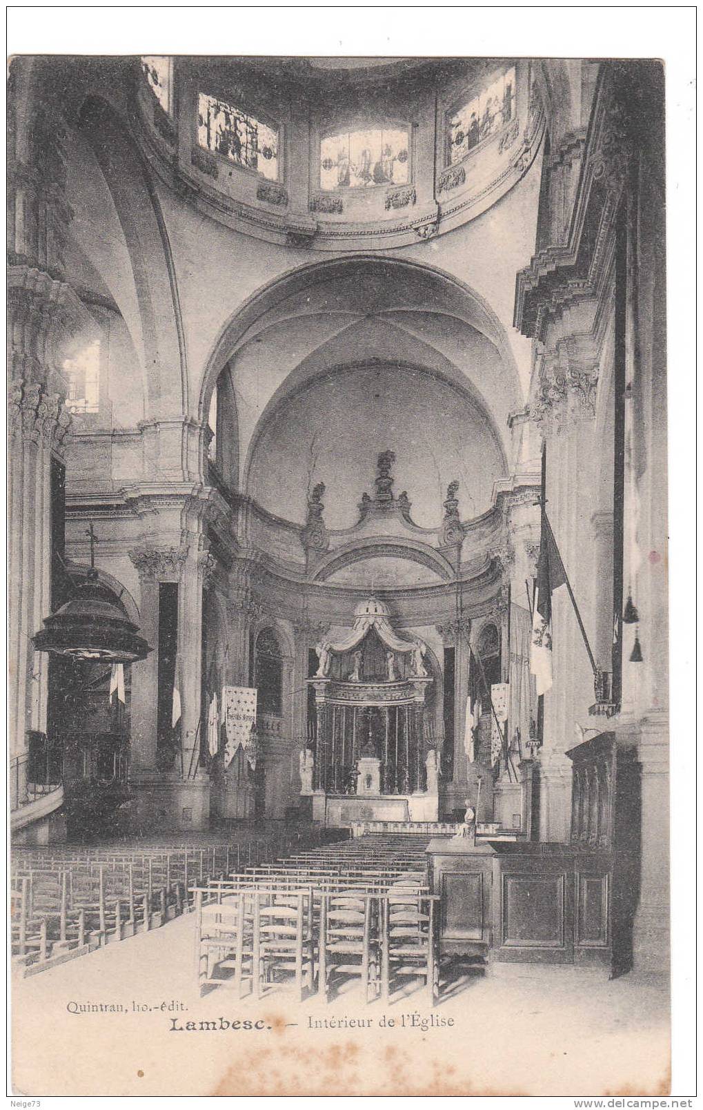 Cpa Du 13 - Lambesc - Intérieur De L'Eglise - Lambesc