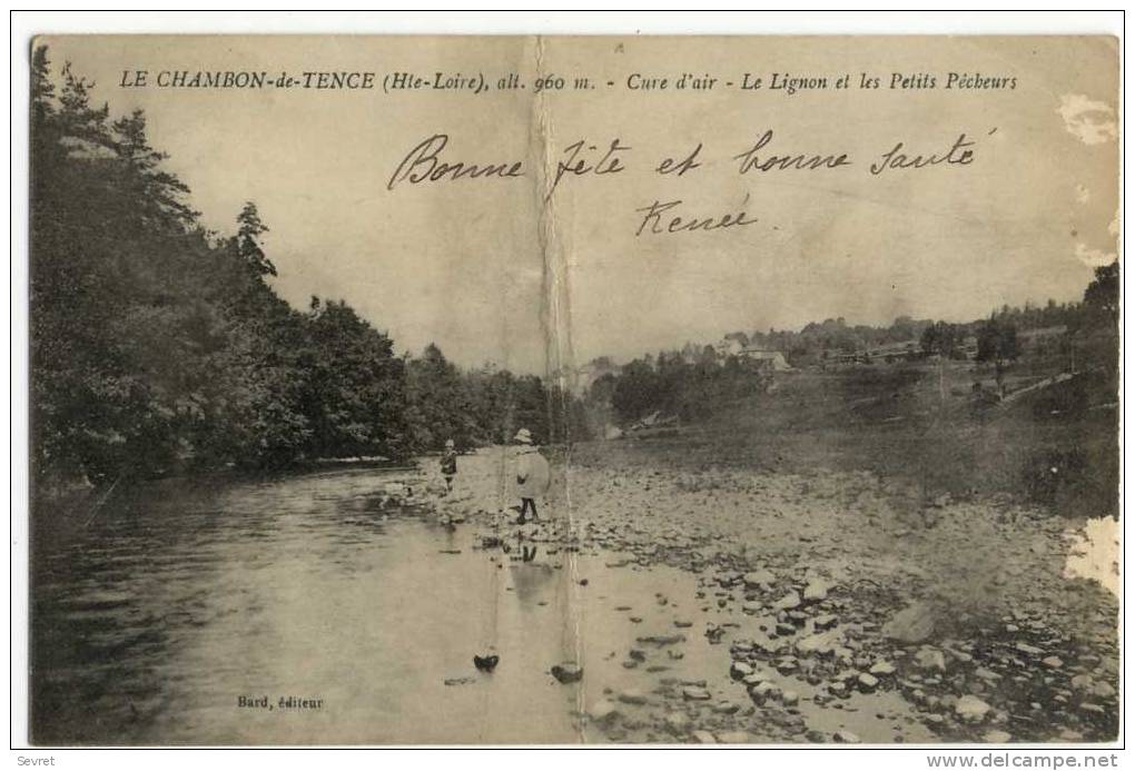 CHAMBON De TENCE - Cure D'Air .Le Lignon Et Les Petits Pêcheurs . - Autres & Non Classés