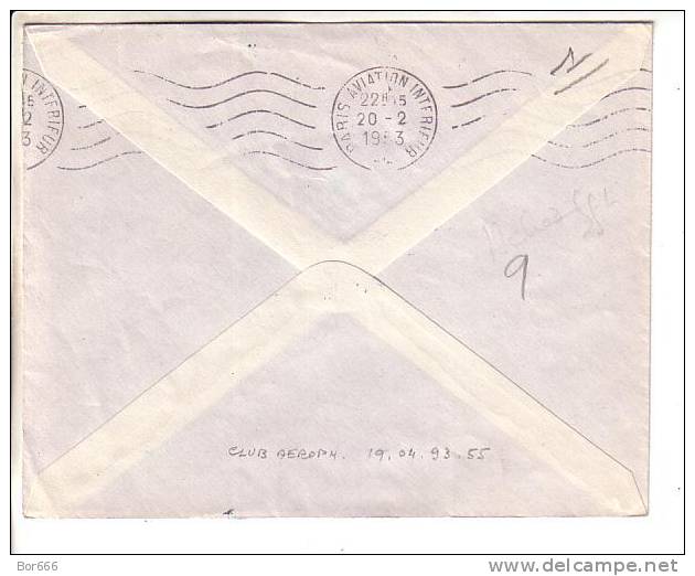 GOOD OLD AOF Airmail Postal Cover To FRANCE 1953 - Good Stamped + Nice Cancels - Lettres & Documents