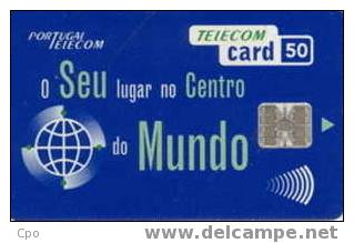 # Portugal TP95-4 Seu Iugar No Centro Do Mundo Blue 50 Sc7 07.95  Tres Bon Etat - Portugal