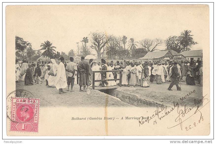 CPA GAMBIE - BATHURST - A MARRIAGE FEAST - Gambia