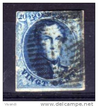 Belgium - 1851 - 20 Cents "Medallions" - Used - 1849-1865 Medaillen (Sonstige)