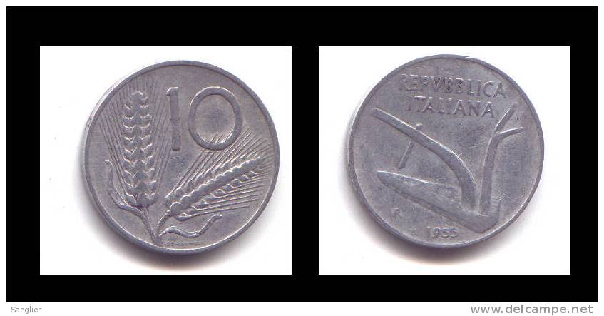 10 LIRE 1955 - 10 Liras