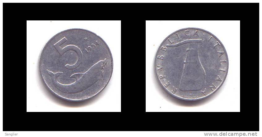5 LIRE 1954 - 5 Liras