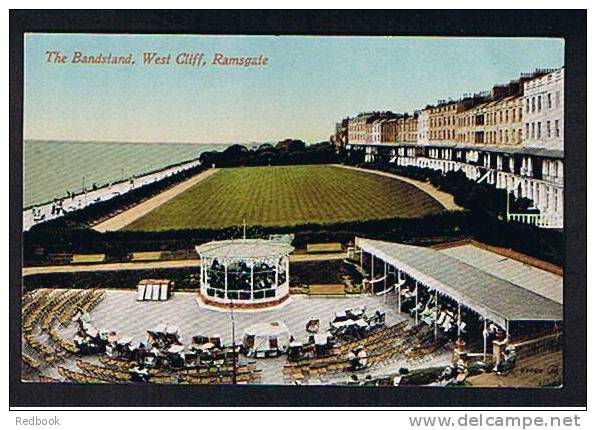 Early Postcard The Bandstand West Cliff Ramsgate Kent - Ref 526 - Ramsgate