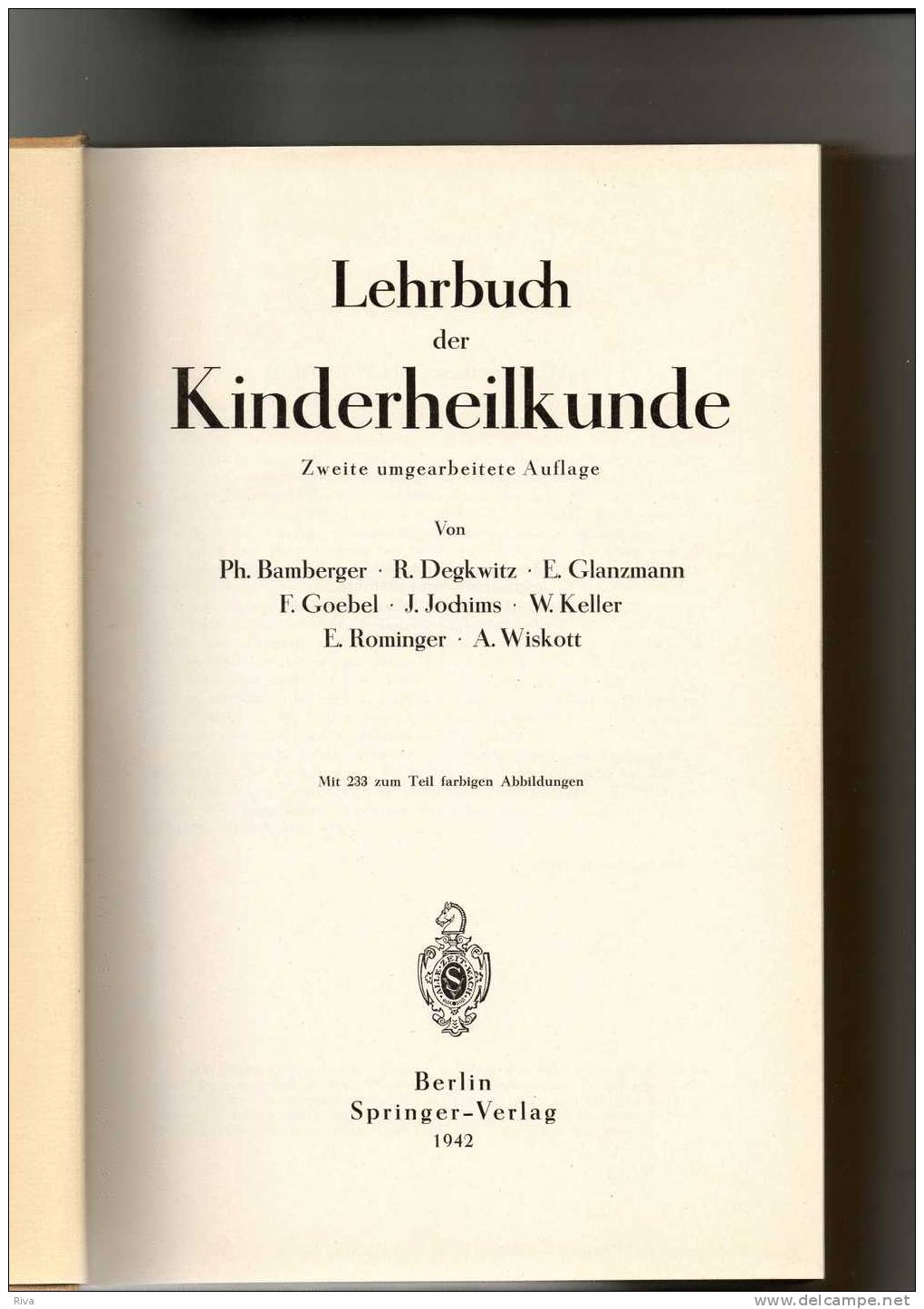 Lehrbuch Der  KINDERHEILKUNDE ( 821 Seiten ) - Salute & Medicina