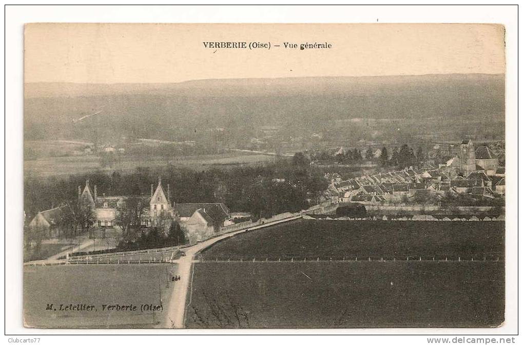 Verberie (60) : Vue Générale Environ 1919. - Verberie