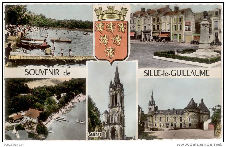 CARTE PHOTO SILLE LE GUILLAUME - SOUVENIR - MULTI VUES - Sille Le Guillaume