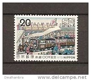 JAPAN NIPPON JAPON JAPAN'S RAILWAY CENTENARY 1972 / MNH / 1165 - Unused Stamps