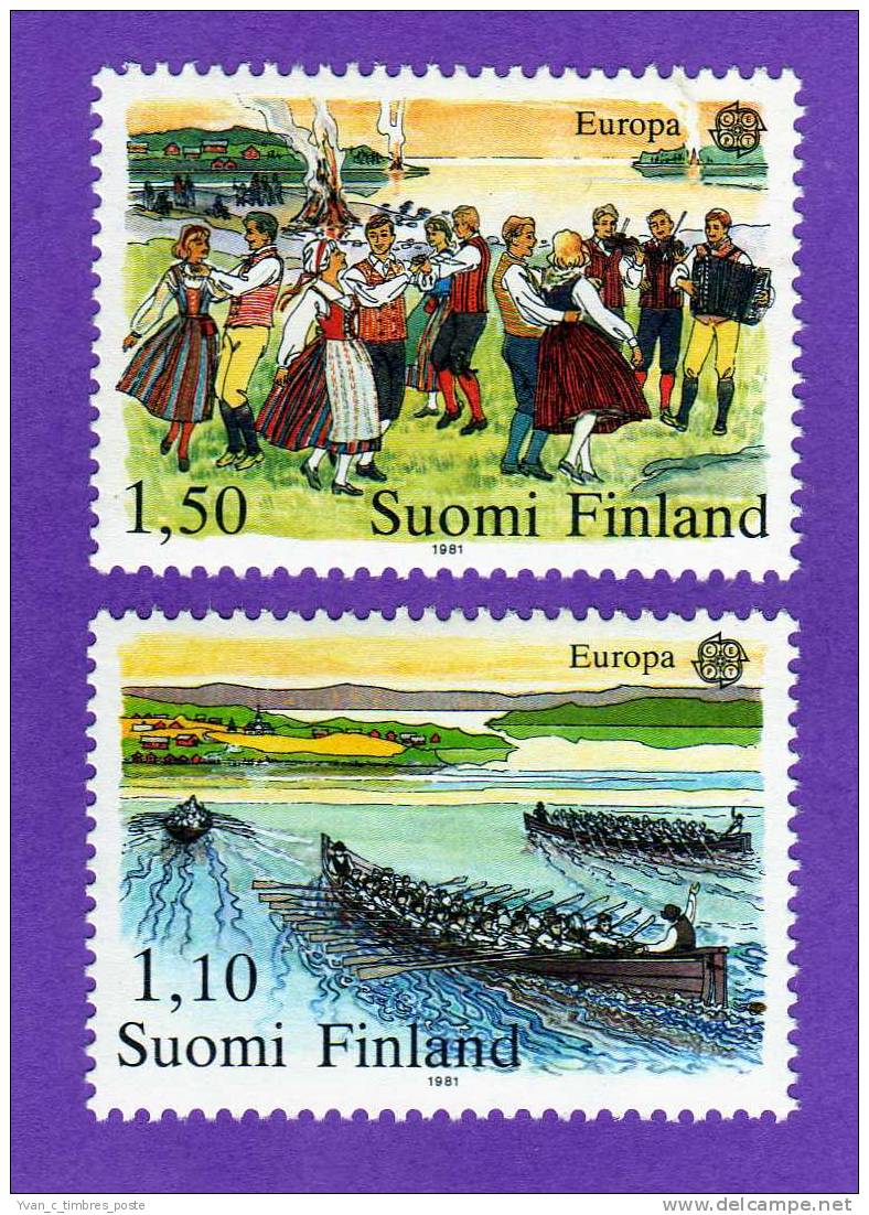 FINLANDE TIMBRE N° 845 ET 846 NEUF EUROPA 1981 - Nuevos