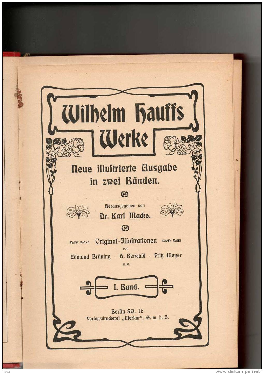 WILHELM HAUFFS WERKE ( Band 1 & 2 ) 323 Und 300 Seiten - 4. Neuzeit (1789-1914)
