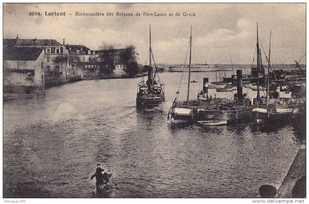 56 GROIX LORIENT  -Embarcadére Des Bateaux De Port-Louis Et De Groix - Groix