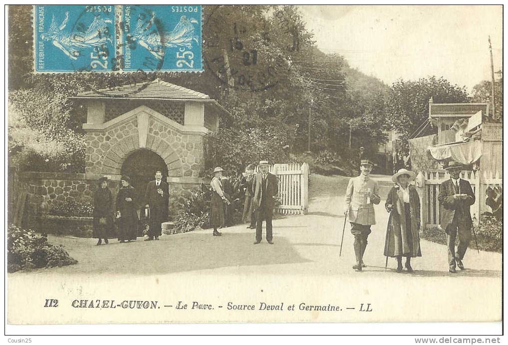 63 CHATEL-GUYON - Le Parc - Source Deval Et Germaine - Châtel-Guyon
