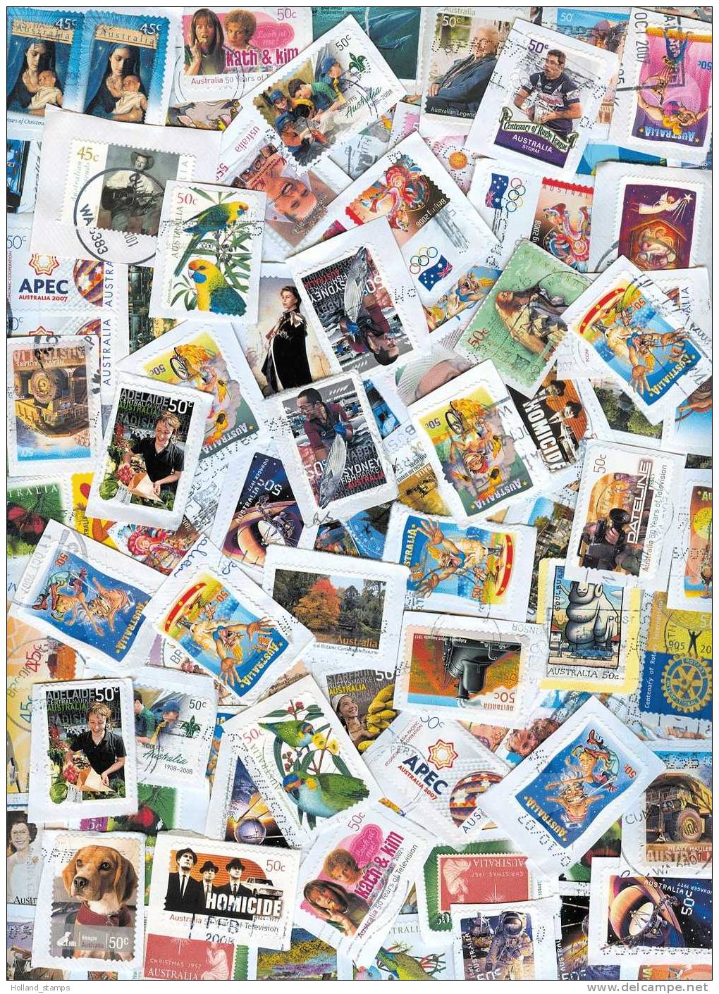 AUSTRALIE 250 Grammes Briefmarken Auf Kurzes Papier Nur Grossformate. Neu! - Mezclas (min 1000 Sellos)