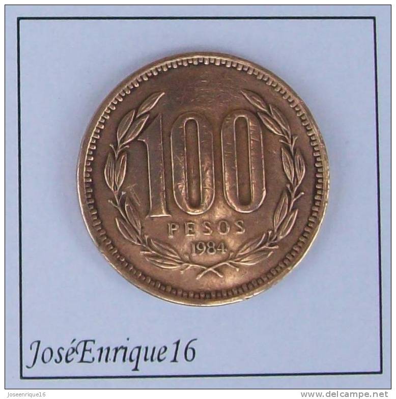 MONEDA 100 PESOS REPUBLICA DE CHILE 1984 - Chili