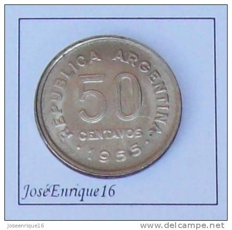 MONEDA 50 CENTAVOS REPUBLICA ARGENTINA. 1955 - Argentina