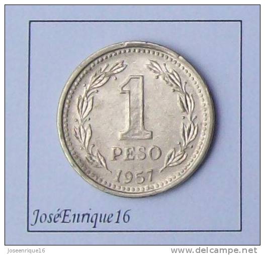 REPUBLICA ARGENTINA, LIBERTAD.1 PESO 1957 - Argentine