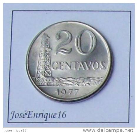 MONEDA 20 CENTAVOS BRASIL, 1977 - Brésil