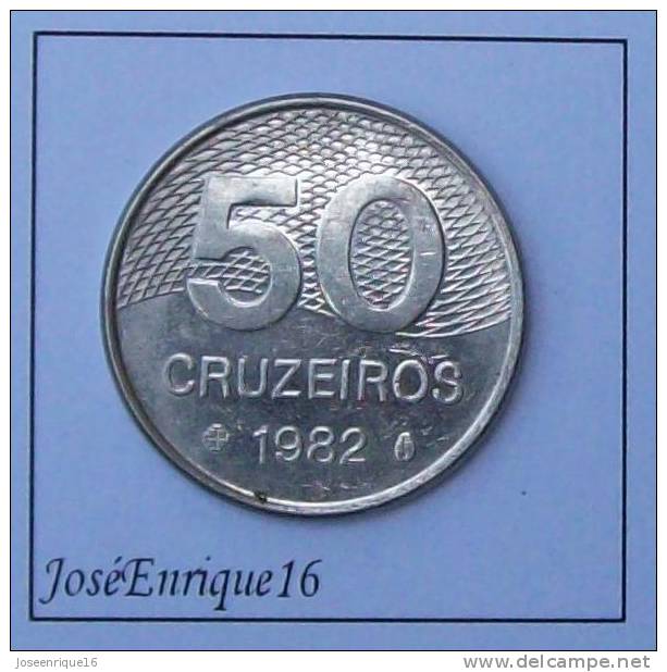 MONEDA 50 CRUZEIROS AÑO 1982, BRASIL. - Brésil